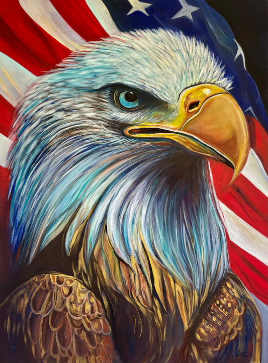 PRIDE OF FREEDOM EAGLE - 60x80cm - Original Painting