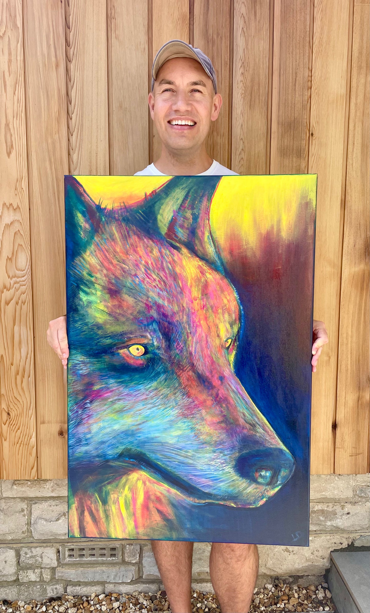 EYES OF THE FOREST (Into the Wild Series) 2023 - 91x61cm - Original Painting