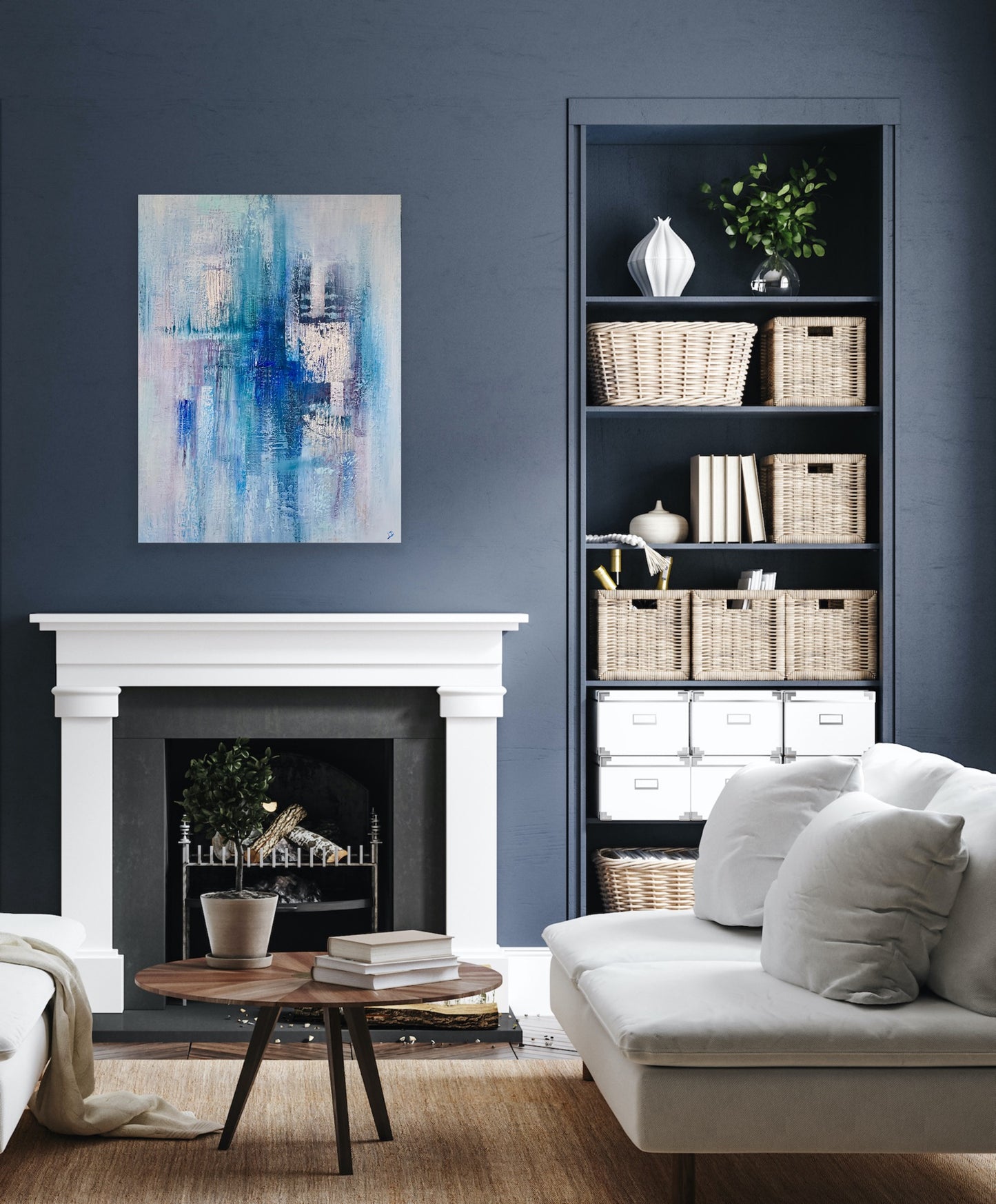 Azure Dreams (2023) - 80 x 60cm - Original Painting