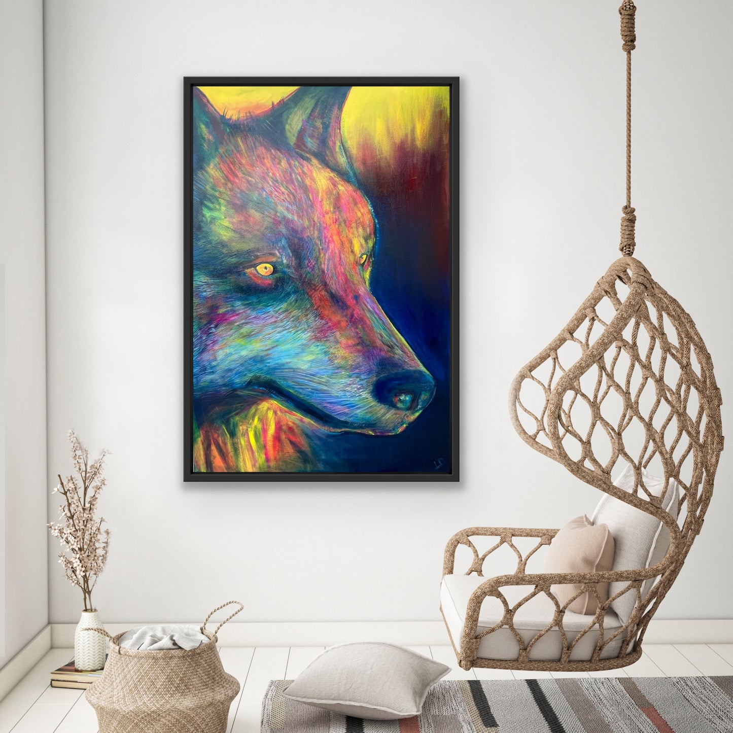 EYES OF THE FOREST (Into the Wild Series) 2023 - 91x61cm - Original Painting
