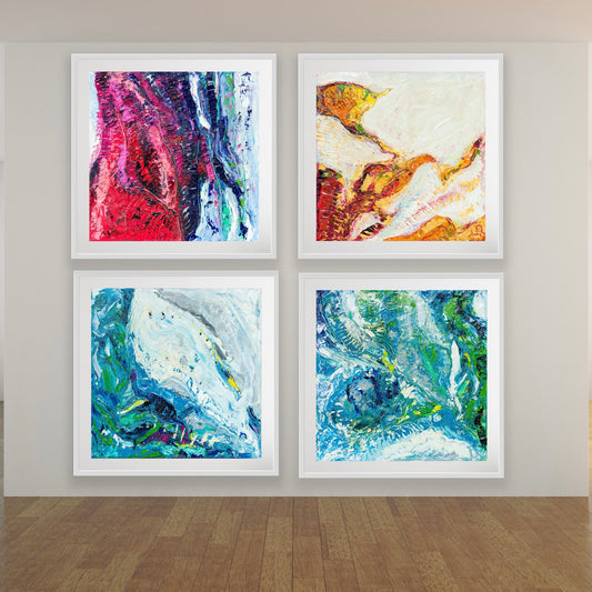 Rhythm of the Ocean (2020) - Series of 4 - Fine Art paper print - Luca Domiro Art Gallery