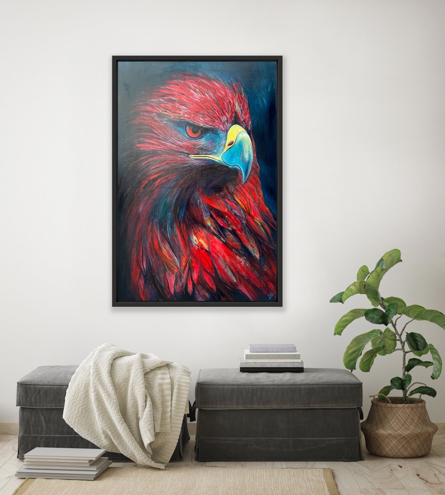 EAGLE’S BLAZE (Into the Wild Series) 2023 - 91x61cm - Original Painting