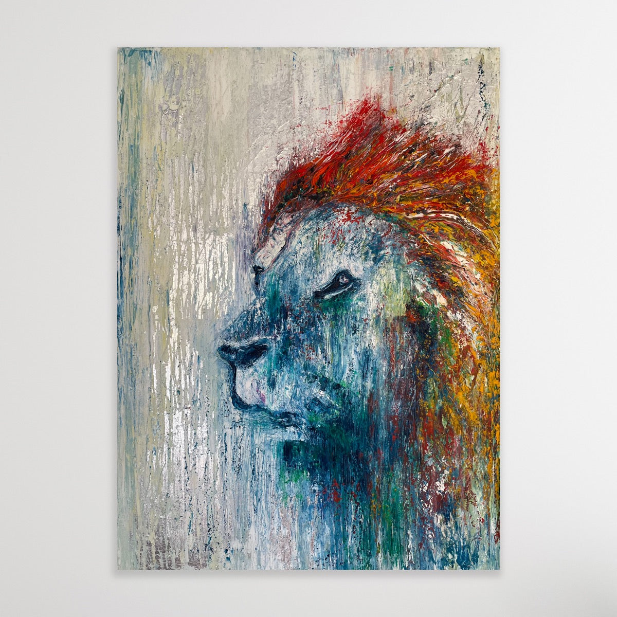 LION (2022) - 80x60cm - Luca Domiro Art Gallery