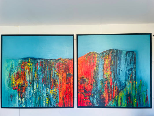 BEYOND THE EDGE (2021) - 200x100cm - Luca Domiro Art Gallery