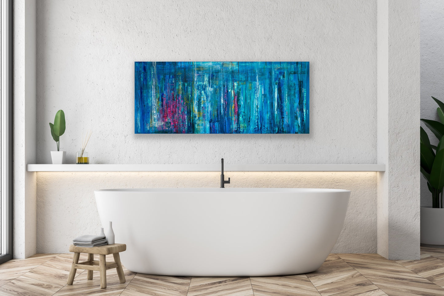 Deep Blue (2021) - Gallery Wrapped Canvas print - Luca Domiro Art Gallery