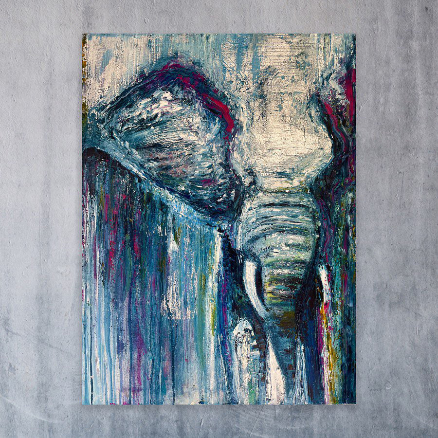 ELEPHANT (2022) - 80x60cm - Luca Domiro Art Gallery