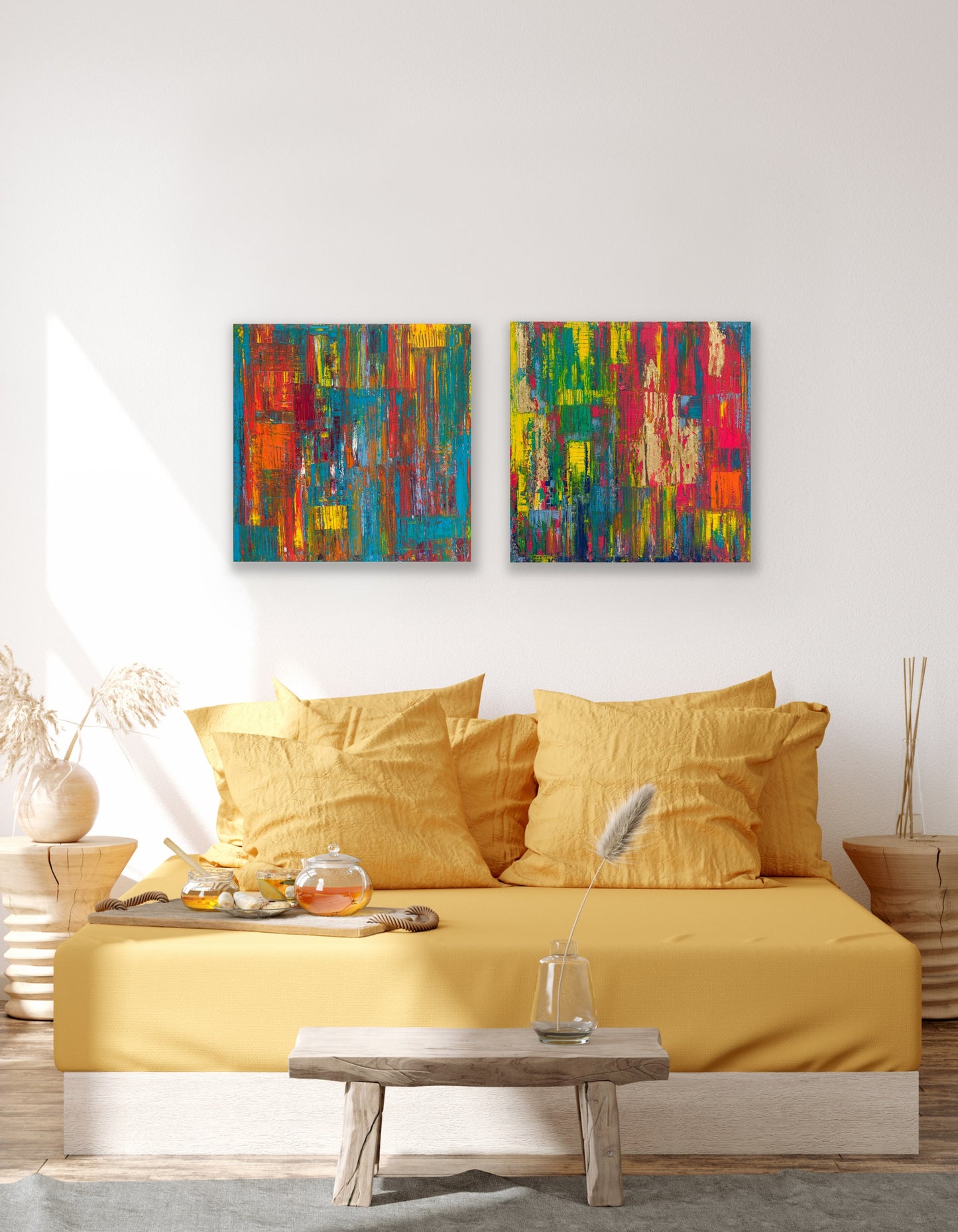 Playground II & III (2021) - Series of 2 - Gallery Wrapped Canvas